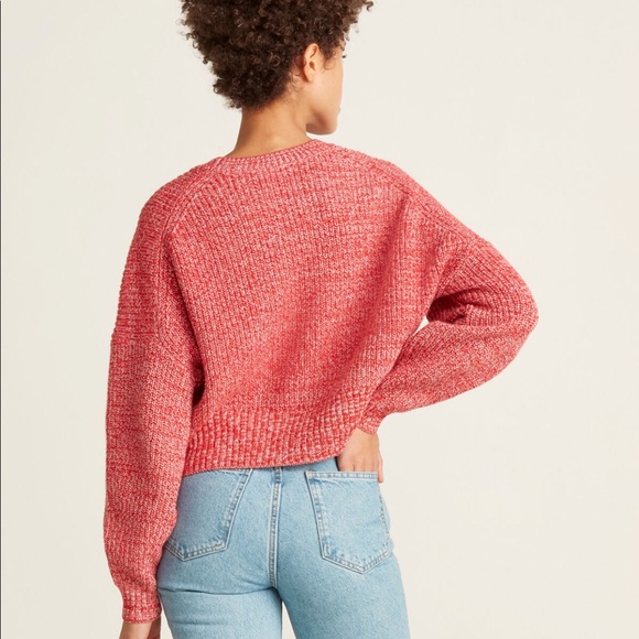 A.L.C. Webster cashmere cotton red sweater - Picture 2 of 6